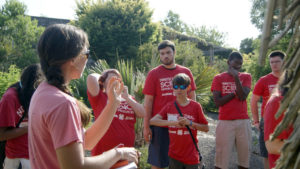 youth on a tour of the JC Raulston Arboretum