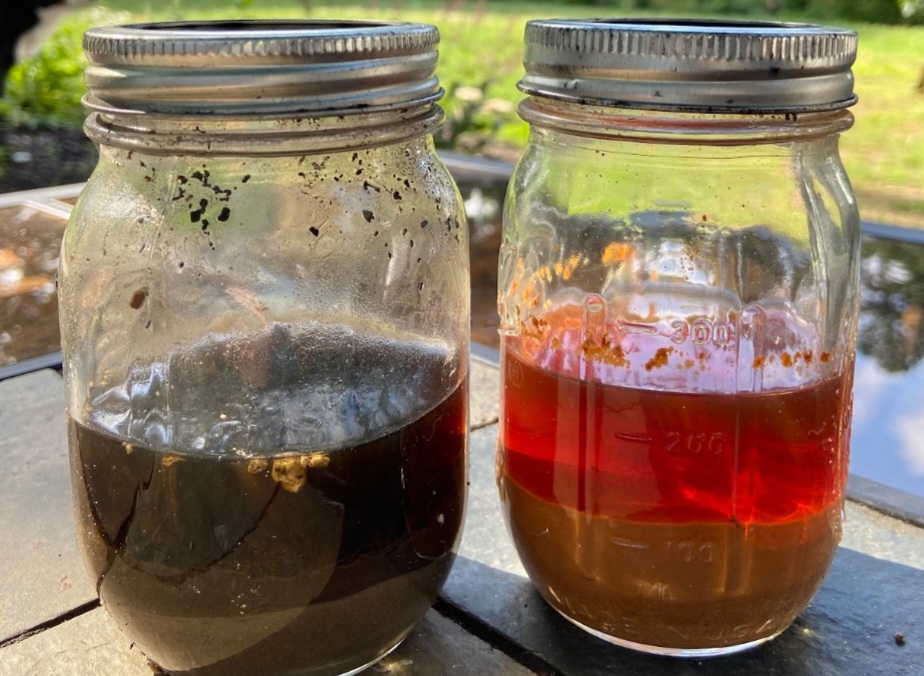 two soil shimmy jars